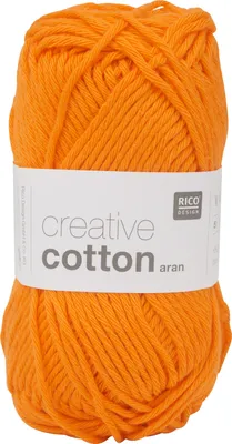Produktbild von Rico Design Creative Baumwolle aran, Aran, Gelb, Baumwolle, 85 m, 50 g