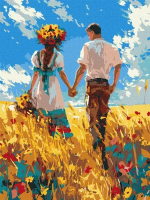 Obrázek produktu pro Malování podle čísel - Milenecká procházka 30x40cm