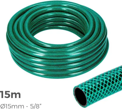 Image de Tuyau Arrosage Edm 15m Flexible, Polyvalent Et Résistant Pour Jardin. - Edm