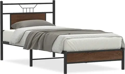 Immagine prodotto di vidaXL Struttura letto senza materasso rovere marrone 80x200 cm Materiale a base di legno