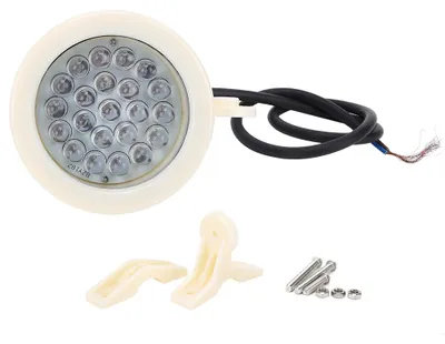 Image de Lampe étanche 22 LED 24 V pour éclairage sous-marin de cour intérieure, pour la décoration de fontaines et d'espaces verts