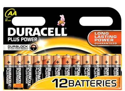 Produktbild von Duracell Plus Power, Einwegbatterie, AA, Alkali, 1,5 V, 12 Stück(e), Zylindrische
