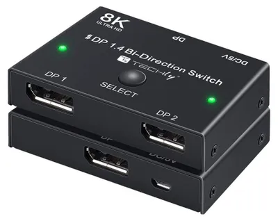 Produktbild von Techly Video/Audio-Schalter - 5 x HDMI - Desktop