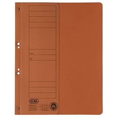 Produktbild von ELBA Ösenhefter aus Karton orange Amtsheftung (50 Hefter)