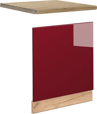 Produktbild von Frontblende Vicco Fame-Line Bordeaux Hochglanz 60 cm , AP Eiche, Model 46910