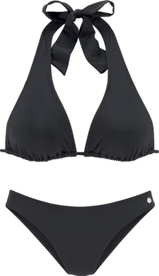 Produktbild von LASCANA Triangel-Bikini schwarz Größe 36 Cup A/B