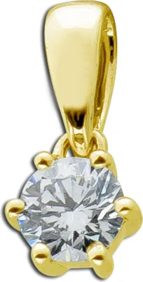 Produktbild von Solitär Anhänger 0.10ct  F Vsi Gelbgold 585 14K Lab Grown Diamond