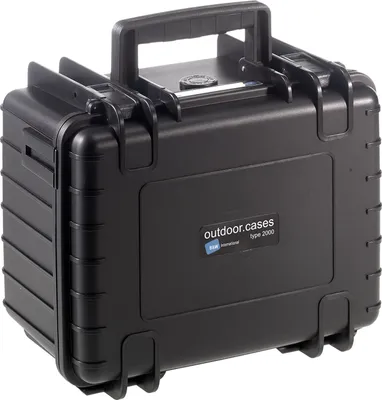 Produktbild von B&W Outdoor Case Type 2000 schwarz mit Schaumstoff Inlay