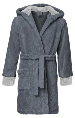 Image de Peignoir à capuche pour enfant Timone KIDS (Graphite/Gris (615/719), 110-116)