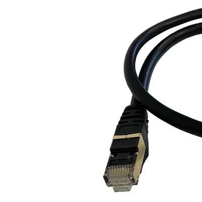 Zdjęcie produktu dla 10m kabel krosowy kabel sieciowy CAT7 okrągły czarny kabel krosowy do Internetu
