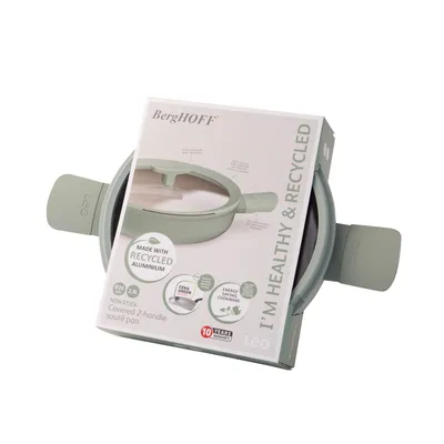 Produktbild von Balance Kasserolle mit Griffen, 26 cm, 2,9 L, Salbei, Recyceltes Aluminium - BergHOFF | Leo Line