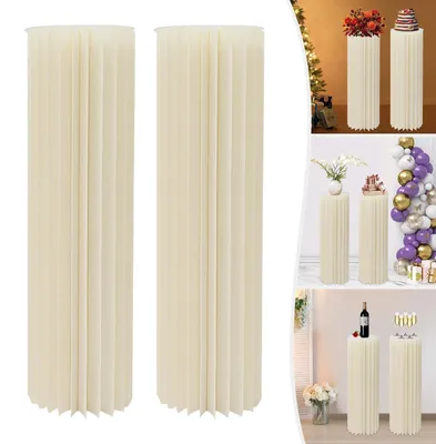 Produktbild von 2 Stück Papp-Hochzeitsblumenständer von 100cm