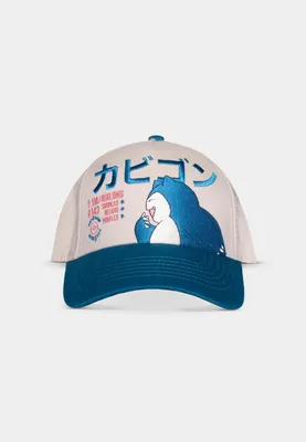 Immagine prodotto di Czapka z daszkiem Snorlax Pokemon - Oficjalna, 100% bawełna, Regulowana