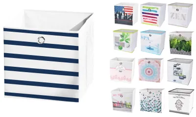Produktbild von Motiv Aufbewahrungsbox 31cm Faltbox Textil Aufbewahrung Box Faltkiste Textil-Box, Motiv:Mandala