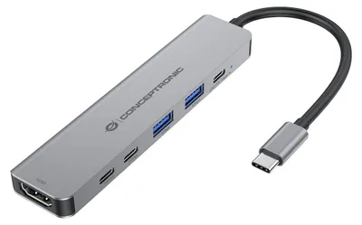Immagine prodotto di CONCEPTRONIC 6-1 Dock USB-C->HDMI,2xUSB-A,3xUSB-C,+ 25cm gr