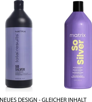 Produktbild von Matrix Total Results So Silver, 1000 ml, Shampoo, Professionell, Frauen, Blond, Gefärbtes Haar, Gefärbtes Haar, Blond, Grau