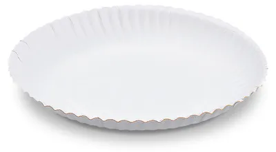 Produktbild von 50x Pappteller aus Frischfasermaterial rund tief Ø22cm fettdicht weiß
