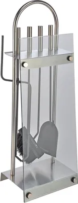 Produktbild von Edelstahl Kaminbesteck Set Kaminzubehör 5tlg.