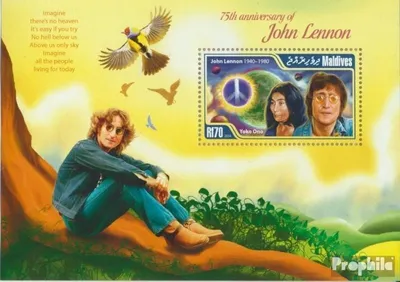 Produktbild von Briefmarken Malediven 2015 Mi Block 777 (kompl. Ausg.) postfrisch John Lennon
