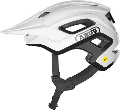 Produktbild von ABUS MTB-Helm CliffHanger MIPS - Fahrradhelm für anspruchsvolle Trails - mit MIPS Aufprallschutz & großen Lüftungsöffnungen - für Damen und Herren - Weiß Glänzend, Größe M (54-58 cm)