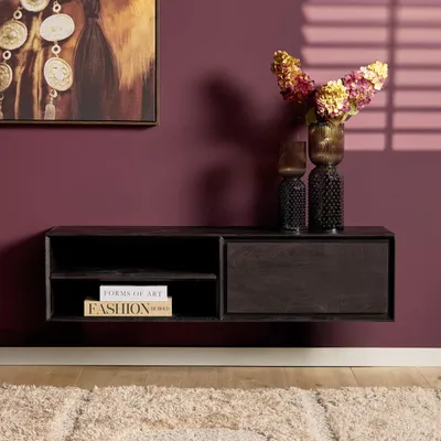 Productafbeelding van Starfurn Zwevend Tv-meubel Ambiance Zwart 120cm