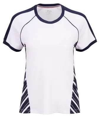 Productafbeelding van FILA Josefine Dames T-shirt, WIT/MARINE, XL