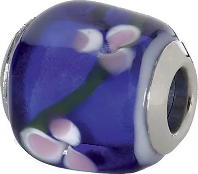Produktbild von CEM Beads Glaskugel blau 925/-Silber CD709