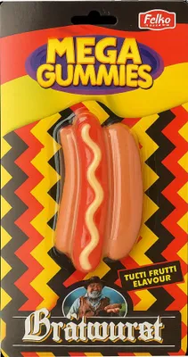 Immagine prodotto di Felko Mega Gummies Salsiccia Tutti Frutti 120g