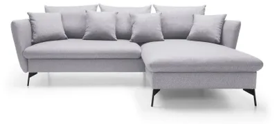 Produktbild von Masseno Ecksofa FERRO mit Schlaffunktion L-Form, Sofa mit Bettkasten, Wohnzimmersofa, Couch, Soffa, Bettsofa, Couchgarnitur- Grau, SOLID 89