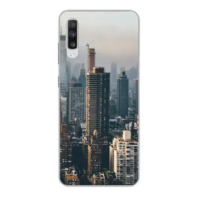 Produktbild von MuchoWow® Handyhülle Schutzhülle Hülle für Samsung Galaxy A70 New York - Skyline - Amerika Silikon Softcase Handy Hülle - Schutzhaube