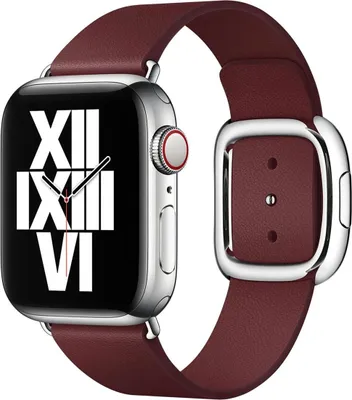 Produktbild von Apple 40mm Garnet Modern Buckle - Large, Band, Smartwatch, Violett, Apple, Watch, Leder