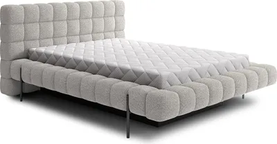 Produktbild von Bett mit Bettkasten 160x200cm Grau