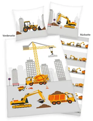 Immagine prodotto di Herding Renforcé biancheria da letto da cantiere copripiumino 135 x 200 cm federa 80 x 80 cm