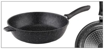Produktbild von Aluguss Pfanne Ø28cm Induktion Granitoptik