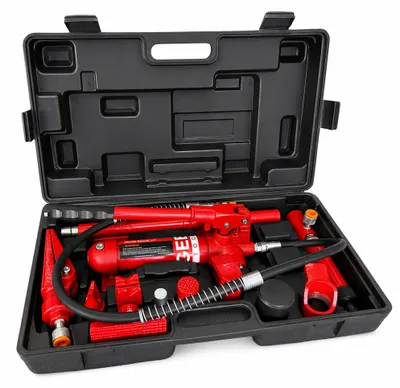 Immagine prodotto di Kit per la raddrizzatura e la rimozione delle ammaccature della carrozzeria, kit per riparazione carrozzeria, idraulico, 4 t, Gebo Tools