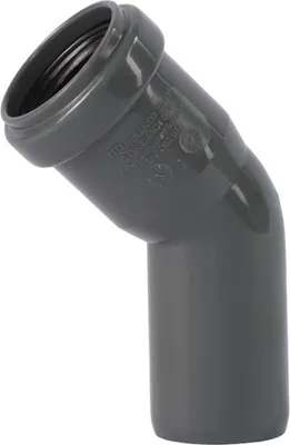 Produktbild von HT Bogen 125 mm Abwasserrohrbogen 45 Grad