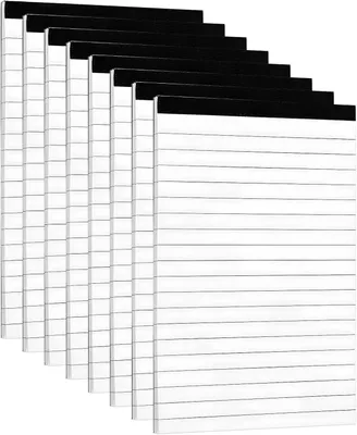 Produktbild von Notizblöcke A6, 8 Stück, 30 Blatt, weiß, für Studium