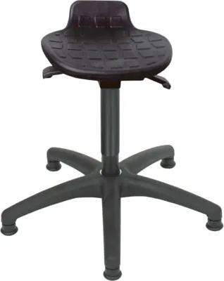 Produktbild von Hocker, Stehhilfe mit Gleiter - Sitzhöhe 420 - 610 mm - Kunststoff Fußkreuz
