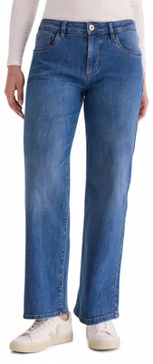 Produktbild von Stooker Women MARY DENIM Damen 5-Pocket-Jeans Wide Leg Fit 38 (Länge 30) midblue