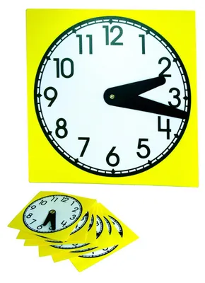 Uhr, Kunststoff, mehrfarbig, 15 cm