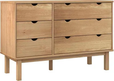 Obrázek produktu pro vidaXL OTTA zásuvková skříň 111x43x73,5 cm z masivního borovicového dřeva