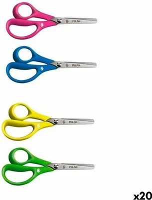 Obrázek produktu pro Nůžky Milan z nerezové oceli 14 cm (20 kusů)
