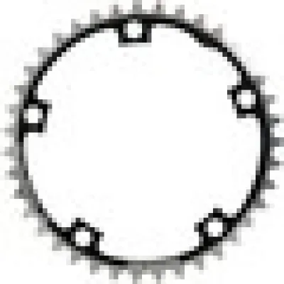 Immagine prodotto di Ingranaggio Stronglight 7075T6 nero 130 mm 38T. argento