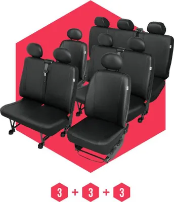 Produktbild von Sitzbezüge für VW T5 (03-15) 9 Sitze SET Autositzbezüge Schonbezüge