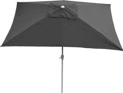 Produktbild von Sonnenschirm N23, Gartenschirm, 2x3m rechteckig neigbar, Polyester/Alu 4,5kg UV-Schutz 50+  anthrazit