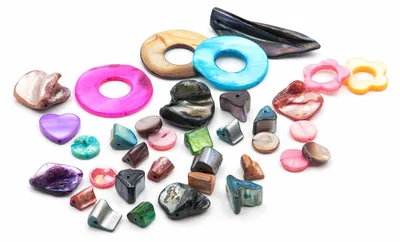 Produktbild von Vintageparts Mysterybag Perlmuttmix bunt 50 Gramm Schmuckzubehör
