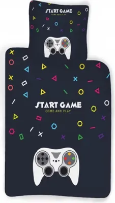 Produktbild von Bettwäsche Set Start Game 2 tlg.135x200 cm (80x80 cm)