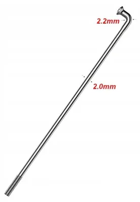 Produktbild von Richman CR14 Speichen 294mm Verstärkt Stahl Silber