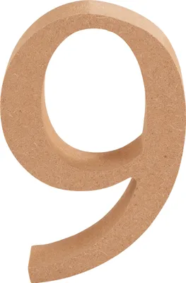 Produktbild von VBS MDF Zahl 8 cm hoch 1.5 cm tief ideal für Bastelprojekte und Dekoration