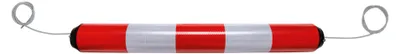 Produktbild von Leitzylinder LeitPin-Boje, aus Polyethylen, rot-weiß reflektierend, 950x100mm, 2,5m Stahlseil